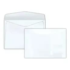 Envelope de Carta Branco Liso sem CEP 114x162mm COF010 pacote c/ 50 ou 100 envelopes
