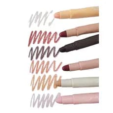 Giz de Cera Gel Aquarelavel Tons de Pele 06 Cores Ponta Retrátil