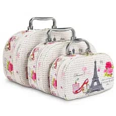 Necessaire Feminina Maleta Frasqueira Caixa Organizadora Multiuso Pequena Média Grande Kit 3 Peças