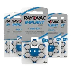 30 Pilhas Bateria Rayovac Tam 675 Implant Pro - Coclear