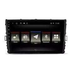 Central Multimídia Android Universal 9" Polegadas JR8 Diamond IPS Tela Vidro Duplo + câmera de ré Borboleta