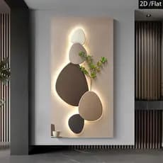 Quadro Decorativo Grande 112x82cm Abstrato Geométrico Minimalista Moderno Luxo Elegante Decore Sala,Quarto,Copa,escritór
