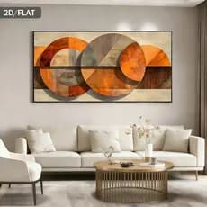 Quadro Decorativo Grande 112x82cm Abstrato Minimalista Moderno Estilo Clean Luxo Decore Sala,Quarto,Copa,escritório,hall