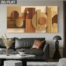 Quadro Decorativo Grande 112x82cm Abstrato Minimalista Moderno Estilo Clean Luxo Decore Sala,Quarto,Copa,escritório,hall