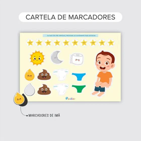 CARTELA DE MARCADORES PARA QUADRO DESFRALDE