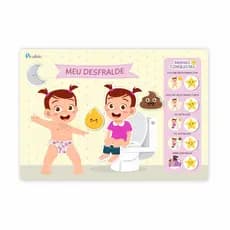 Quadro Interativo Desfralde Infantil Incentivo ao Desfralde Para fixação na Parede