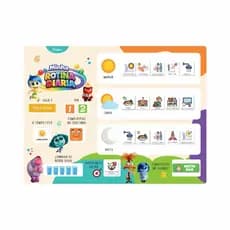 Quadro Educativo Minha Rotina Diária Infantil Feito em Manta Magnética para fixação na geladeira