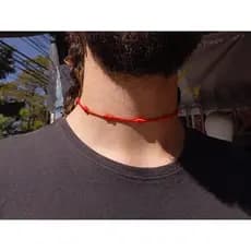 Colar De 7 Nós Cabala Inveja Mal Olhado Vermelho Proteção