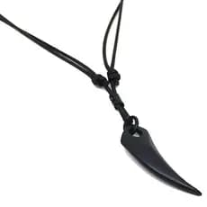 Colar Dente De Tubarão All Black Regulável
