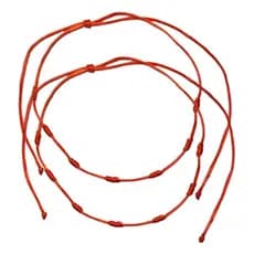 Kit 2 Colares De 7 Nós Cabala Inveja Mal Olhado Vermelho