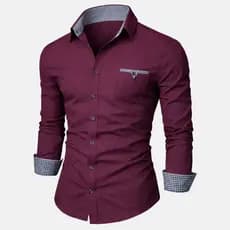 Camisa Masculina Manga Longa Slim Original Com 8% Elastano