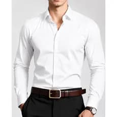 Camisa Social Masculina Manga Longa Slim Fit Casual Lisa Homem Elegante - Trabalho, Festa, Formatura