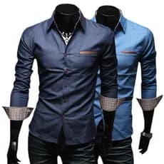 Kit 2 Camisas Masculina  Jeans Xambray Pronta Entrega