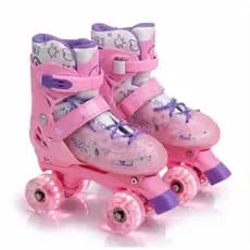 Patins Infantil Quad com rodas de Led, tamanhos com regulagem 28 ao 32 e 33 ao 36, à pronta entrega