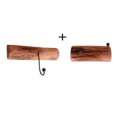 Porta papel higiênico papeleira e porta toalha gancho pendurar roupa chave roupão banheiro madeira rustica ferro