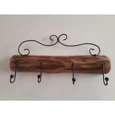 2 Porta Toalha cabide com gancho Banheiro Decoracao Rustica Banho Rosto Cabide