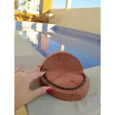 1 saboneteira rustica de madeira