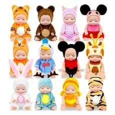 Kit 2 Mini Bonecas Realistas Doll Lovely Coleção