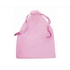 10 Saquinhos De Organza  Rosa com fita cetim  30x40 Grande