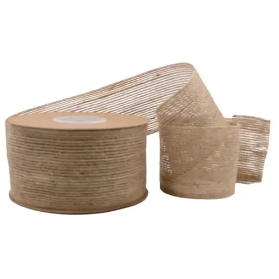 Fita Decorativa de Juta 4 Cm com 2 Metros Artesanato Decoração