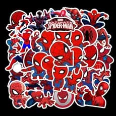 35 Pçs Adesivo À Prova D 'Água Desenho Homem-Aranha Para Crianças / Brinquedo / Skate / Guitarra
