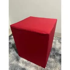 Kit C/ 4 Capa Para Puff 35cmx35cm Quadrado Em Malha Gel