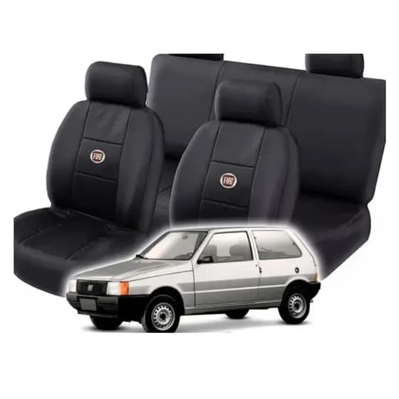 Capa De Bancos Couro Para Fiat Uno Mille 87 88 89 90 91 92 Todos Modelos