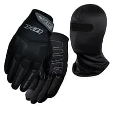 Luva X11 FIT X Preta Motociclista Com Função Touchscreen + Balaclava