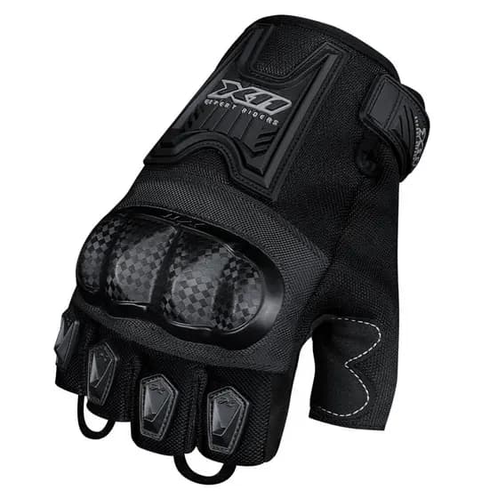 Luva X11 Blackout 2 Meio Dedo Motociclista Motoqueiro Motoboy Ciclista Bike