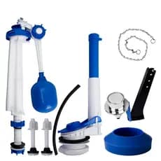 Kit Mecanismo Completo Descarga Acionamento Lateral Externo Cromado Universal Para Caixas Acopladas