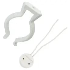 Kit 10 Abraçadeira Para Lampada Tubular T8 + 10 Soquete Para Lampada Tubular T8 Fluorescente ou Led