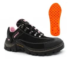 Bota Botina Caterpillar Feminino Em Couro Legítimo + Palmilha em Gel Envio Rápido