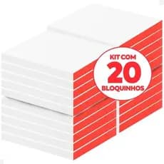 20 Bloquinhos c/100 FLs 7x10cm Anotações Comanda Rascunho