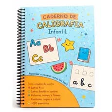 Caderno Caligrafia Infantil Cursiva Bastão +150 Exercícios