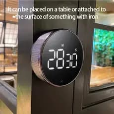 Temporizador Digital Programável Timer De Cozinha Magnético Alarme Relógio Academia Cronometro