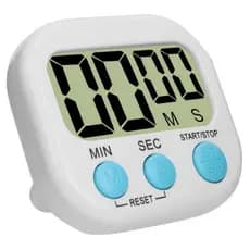 Temporizador cronometro de cosinha Relogio Timer Despertador Lcd Digital alarme com som