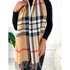 Cachecol Xadrez Cores Diversas Inverno Xale Lenco Elegante