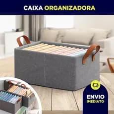 Caixa Organizador Grande de Armazenagem de Roupas Dobrável para Armários Gavetas e Guarda-Roupas