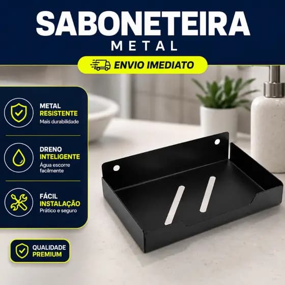Saboneteira De Banheiro De Alumínio Metal Preto, saboneteiras decorativas de parede, cesta quadrada, cesta de chuveiro