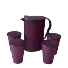 Jarra Murano 2 Litros + 4 Copos Murano 500 ml Tupperware 2 cores