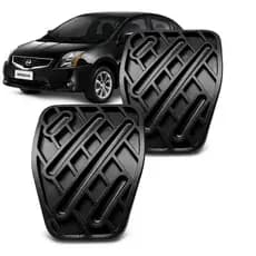 Kit Capa Pedal Freio+Embreagem Manual Nissan Versa Sentra 2010 a 2019
