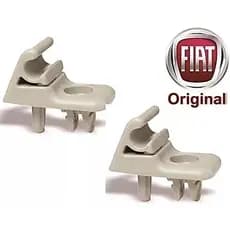 Par Suporte Presilha Quebra-Sol Fiat Palio Siena Strada Novo Uno Original Gelo