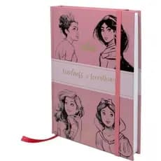 Caderno Pequeno Princesa Disney Luxo P/ Anotações Capa Dura Lindo