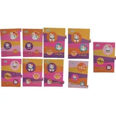 Kit 9 Divisoria Hello Kitty – Fichario Argolado Escolar 4 Furos Papel Cartão
