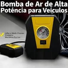 Calibrador de Pneus Para (604530-N) Carros Compressor De Bomba De Ar Portátil  12V Painel Analógico