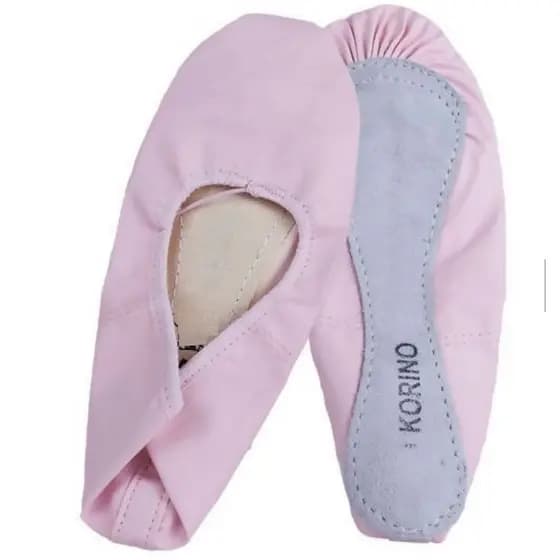 Sapatilha de Ballet Balé Danca Meia Ponta em Korino Cor Rosa