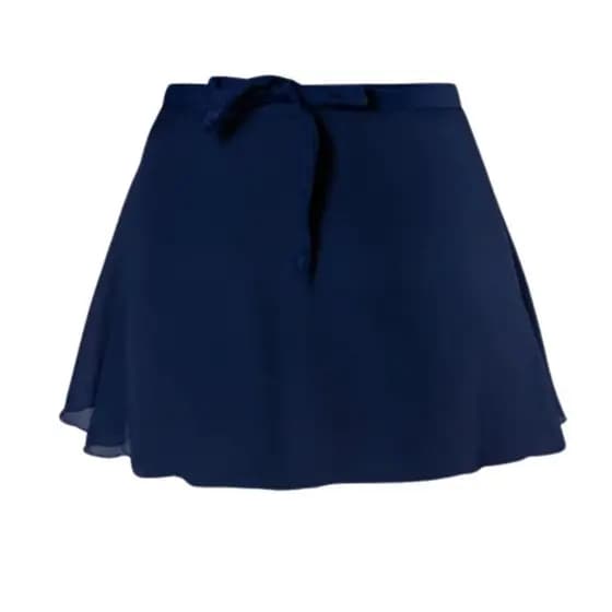 Saia de ballet infantil transpassar azul marinho