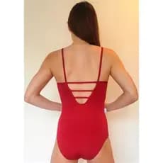 Collant de Alcinha para ballet collant de alcinha bailarina cor vermelho Adulto