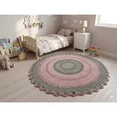 Tapete de sala/ Tapete para Quarto de crochê | Tapete para Quarto infantil
