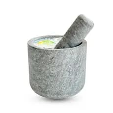 Pilão De Pedra Sabão Almofariz G Socador De Alho Ideal Para Macerar Ervas E Preparo De Caipirinhas
